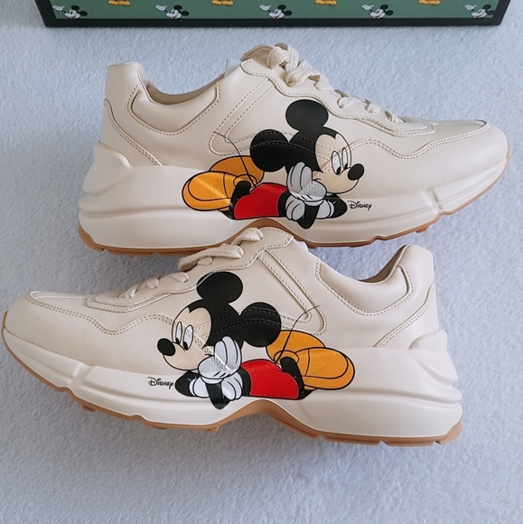 Gucci Other - Authentic Gucci x Disney Mickey Mouse Men's Rhyton Sneakers in ivory